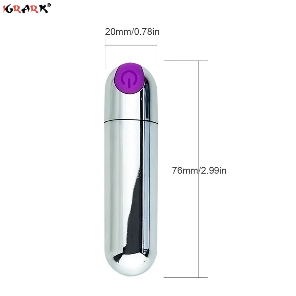 Powerful 10Speeds Mini Bullet Vibrator Clitoris Stimulator G Spot Vagina Massage Adult Sex Toys for Women Gay Female Masturbator