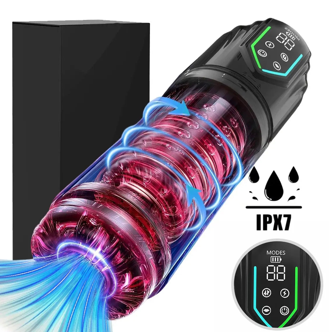 Automatic Male Masturbator Cup Penis Pump 7 Modes Sucking Rotating Licking Modes Pocket Pussy Stroker Blowjob Sex Toys For Men