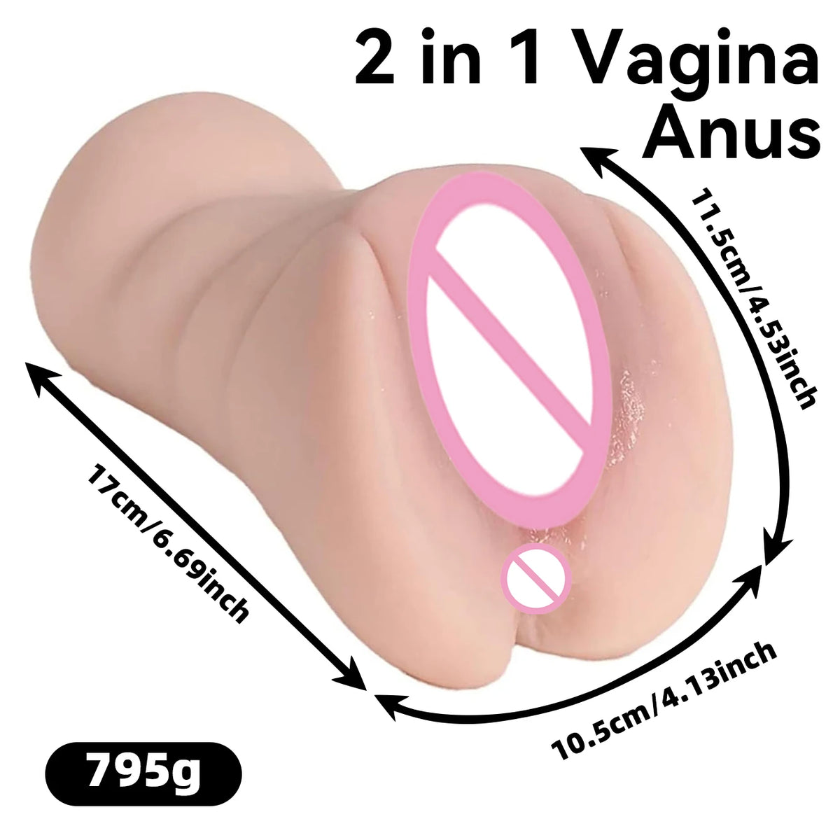Pocket Pusssy for Men Silicone Vagina Anal Realistic Masturbator Sex Toys for Sex Machine Jerkmate Adult Toys Sex Shop For Women