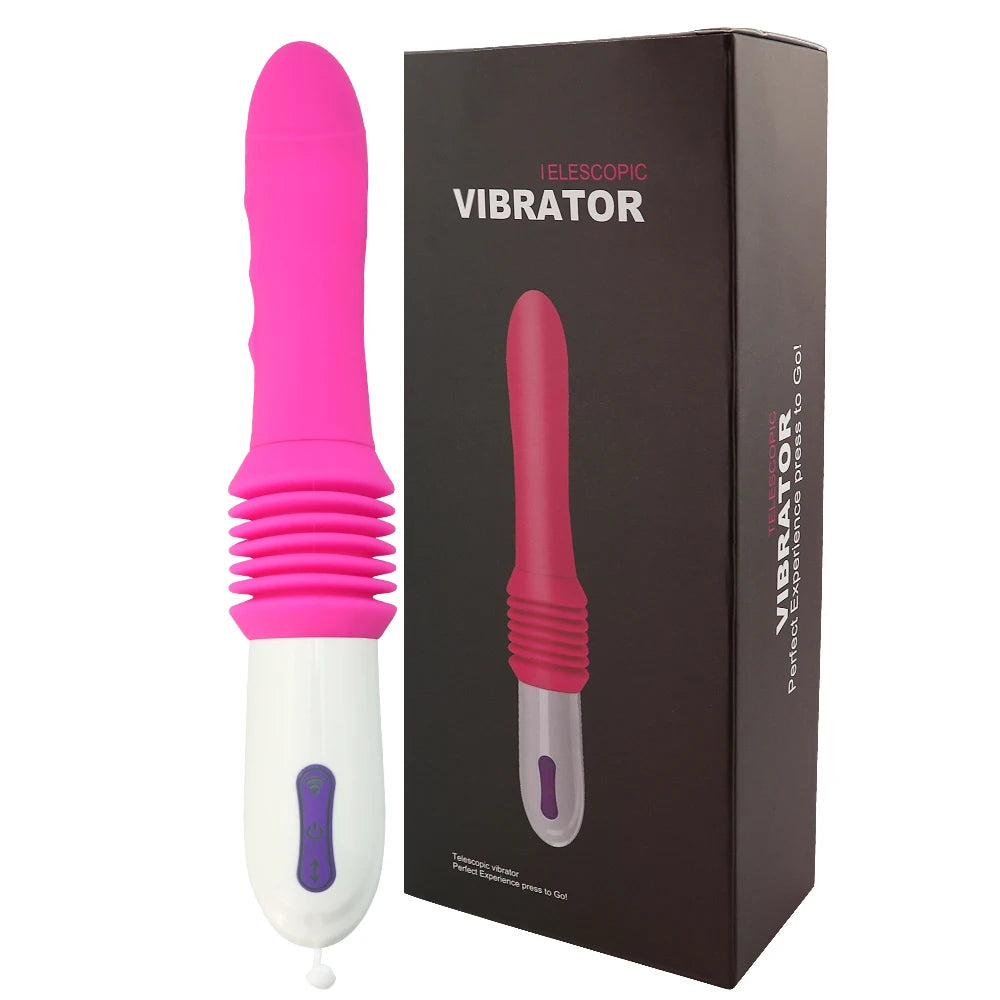 Wireless Remote Control Telescopic Cannon Machine, Women's Pull-out Vibration Massage Orgasm Masturbation Device, Adult Sex Toy