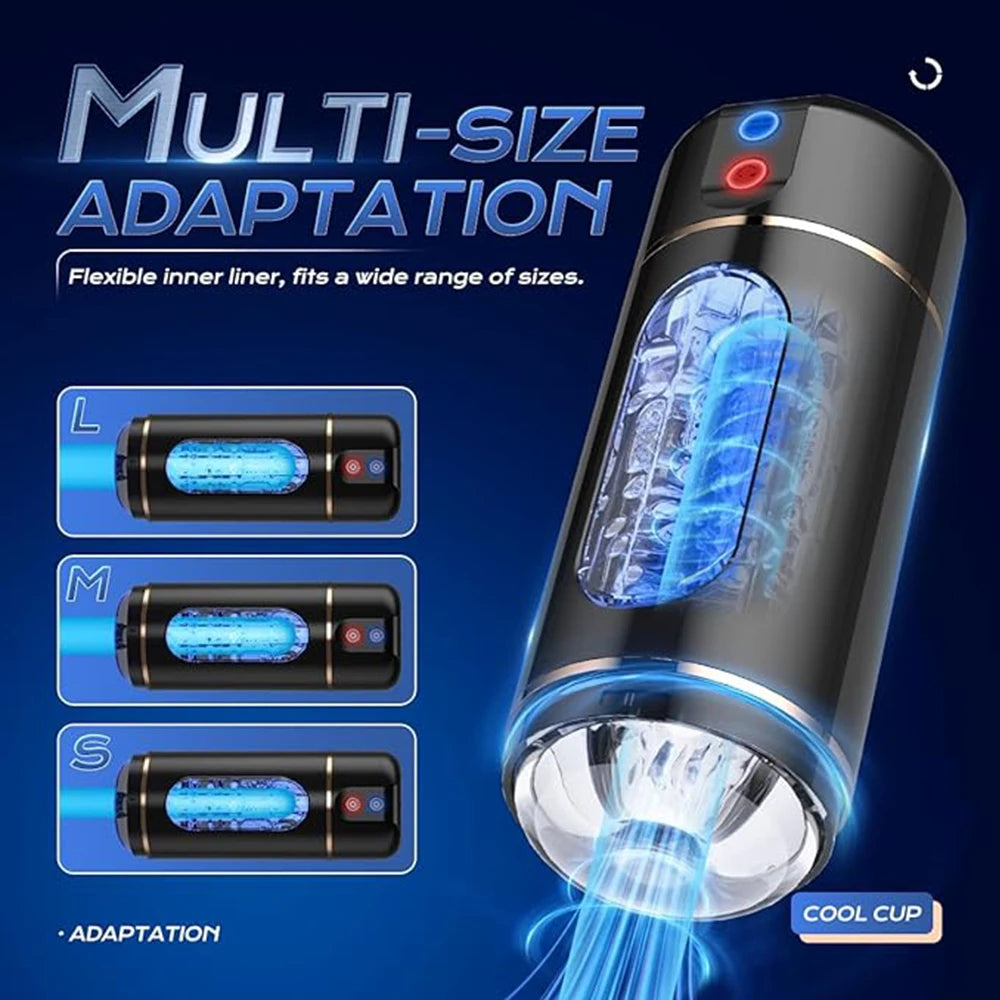 LILO Electric Auto-Stroking Masturbator Cup for Men - Smart Control, 10 Vibration Modes, Waterproof & Rechargeable Adult Sex Toy