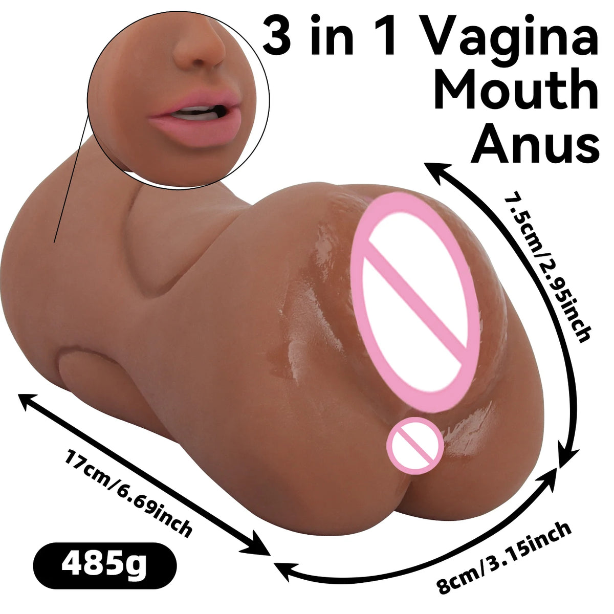 Pocket Pusssy for Men Silicone Vagina Anal Realistic Masturbator Sex Toys for Sex Machine Jerkmate Adult Toys Sex Shop For Women