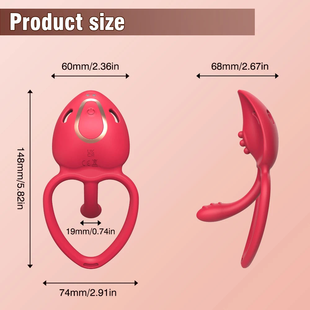 Wearable Panty Vibrator Sex Toys for Women Clitoral Stimulator Penetration Vibrator APP Control Penis Ring for Couple Women Men