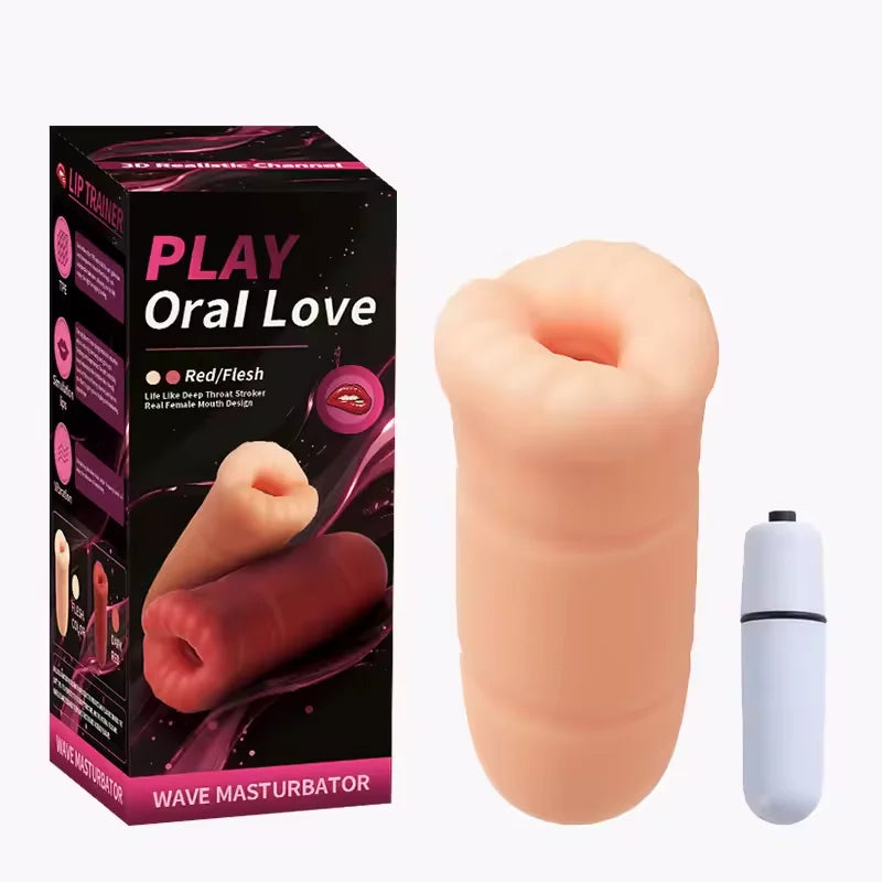 Automatic Male Masturbator Cup Vibrator Tongue Licking Blowjob Real Vagina Pocket Pussy Penis Oral Sex Toy For Adult Men Sexshop