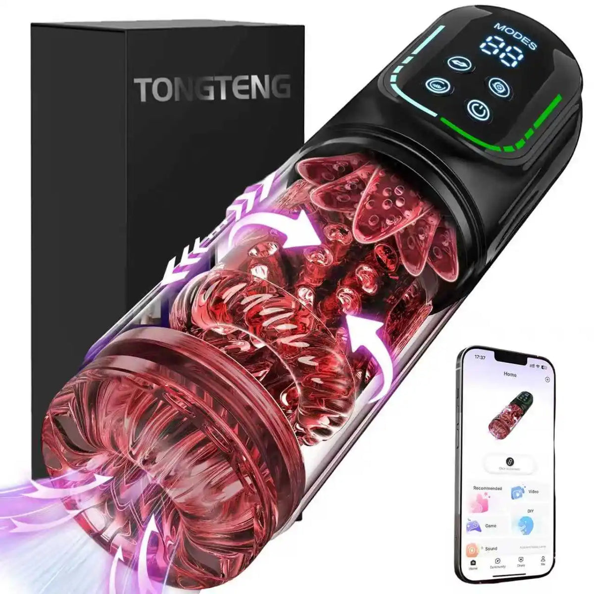 Automatic Male Masturbator Cup Penis Pump 7 Modes Sucking Rotating Licking Modes Pocket Pussy Stroker Blowjob Sex Toys For Men