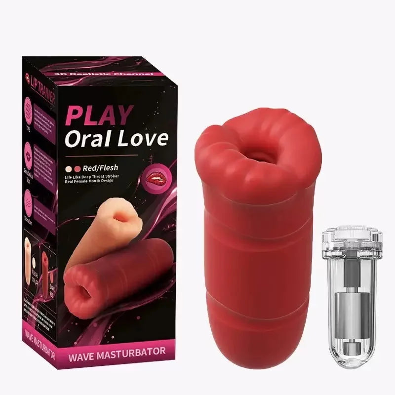 Automatic Male Masturbator Cup Vibrator Tongue Licking Blowjob Real Vagina Pocket Pussy Penis Oral Sex Toy For Adult Men Sexshop