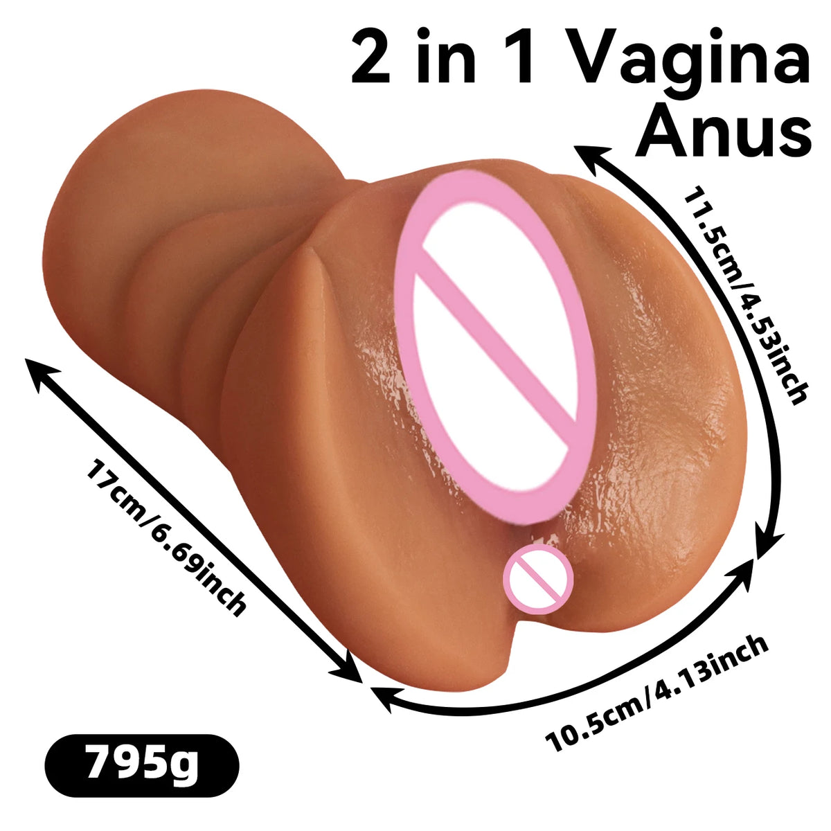 Pocket Pusssy for Men Silicone Vagina Anal Realistic Masturbator Sex Toys for Sex Machine Jerkmate Adult Toys Sex Shop For Women