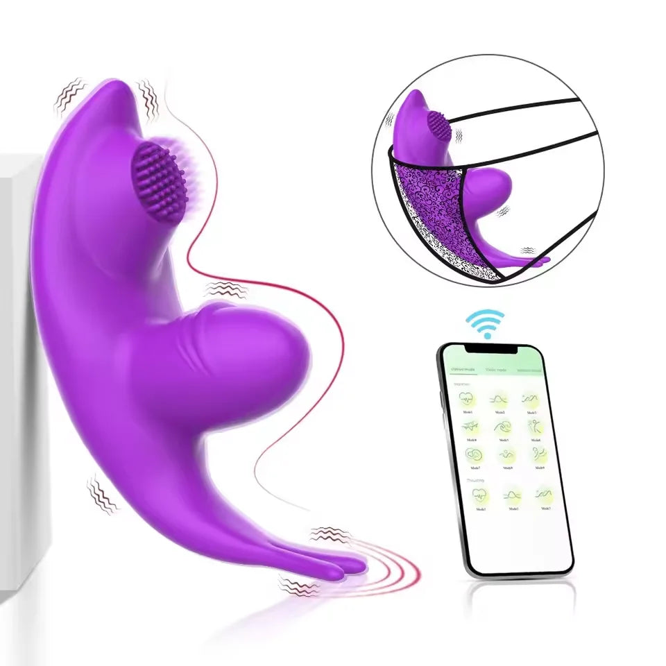 Wireless Bluetooth Vibrator for Women APP Control Dildo Wear Panties Vibrating Massager Clit Stimulator Female Adults Sex Toy