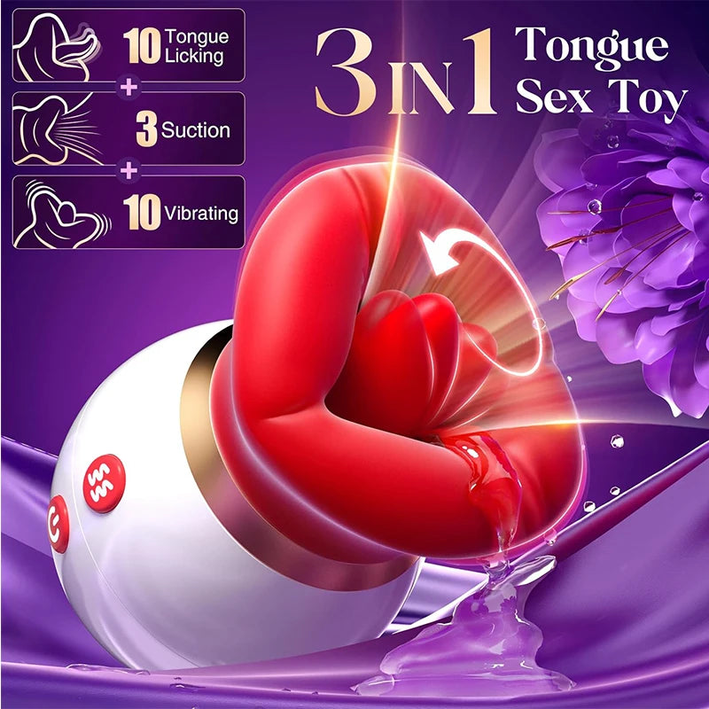 3in1 Mouth-Shaped Sucking Vibrator Nipples Anal Clit Sucker G Spot Vibrators Clitoral Stimulator Vibrator Adult Sex Toys