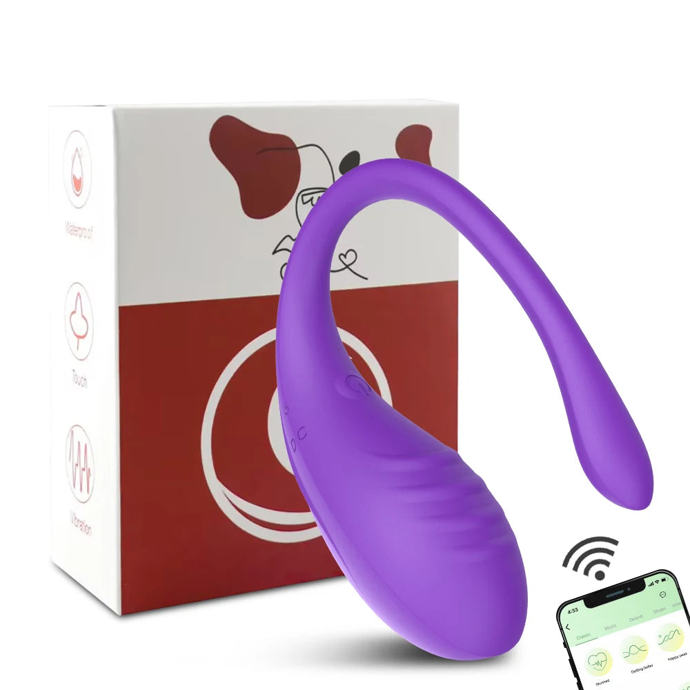 APP Remote Control Women's Dildo Vibrator Vaginal 9-speed G-spot Dual Stimulation Massager Wearable Underwear Sex Toy