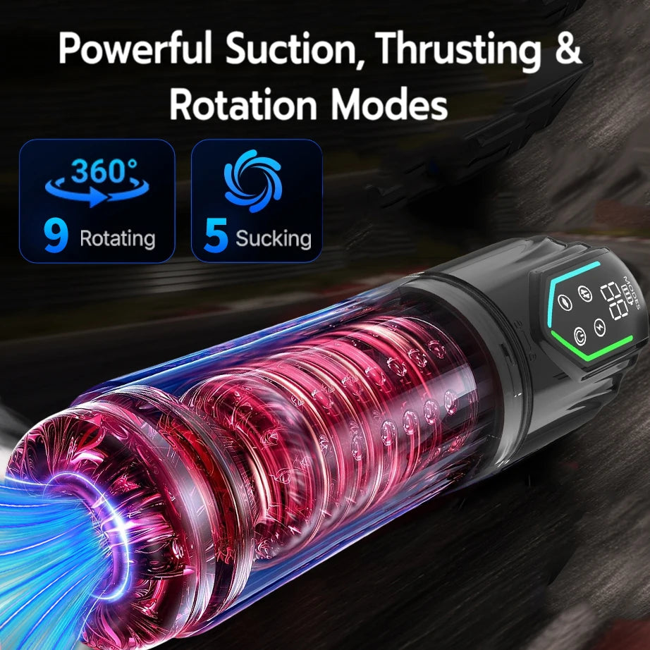 Automatic Telescopic Thrusting Male Masturbator Cup Sucking Vibrating Masturbation Vagina Pusssy Blowjob Adult Sex Toys for Men