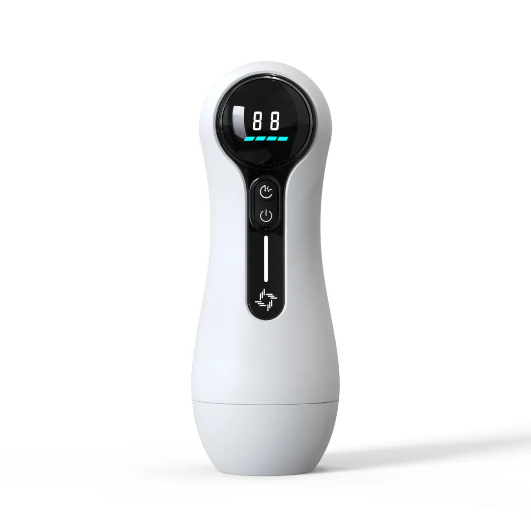 Male Masturbator Penis Pump Adult Sex Toys for 18 Men with 4 Sucking 9 Vibration Modes LED Display Pocket Pussy Realistic Vagina