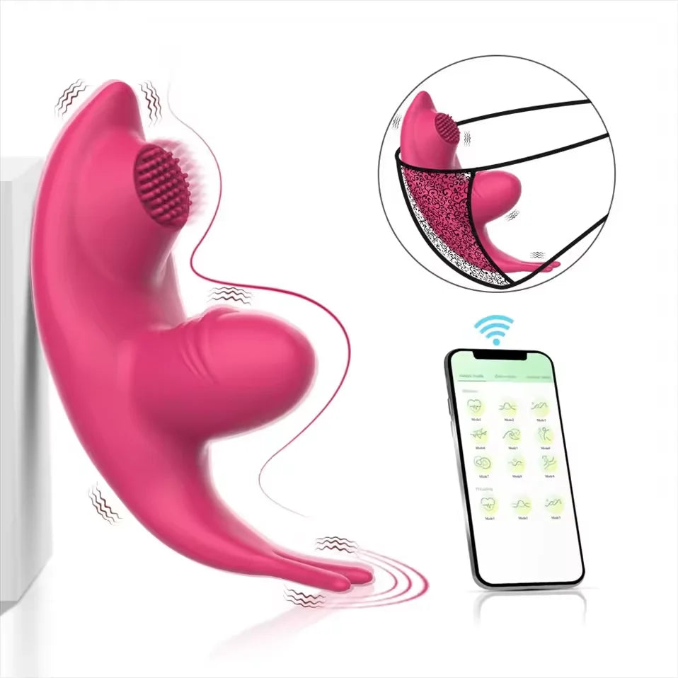Wireless Bluetooth Vibrator for Women APP Control Dildo Wear Panties Vibrating Massager Clit Stimulator Female Adults Sex Toy