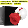 3in1 Mouth-Shaped Sucking Vibrator Nipples Anal Clit Sucker G Spot Vibrators Clitoral Stimulator Vibrator Adult Sex Toys