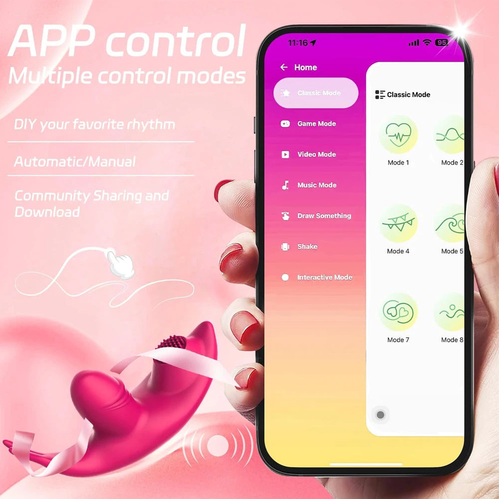 Wireless Bluetooth Vibrator for Women APP Control Dildo Wear Panties Vibrating Massager Clit Stimulator Female Adults Sex Toy