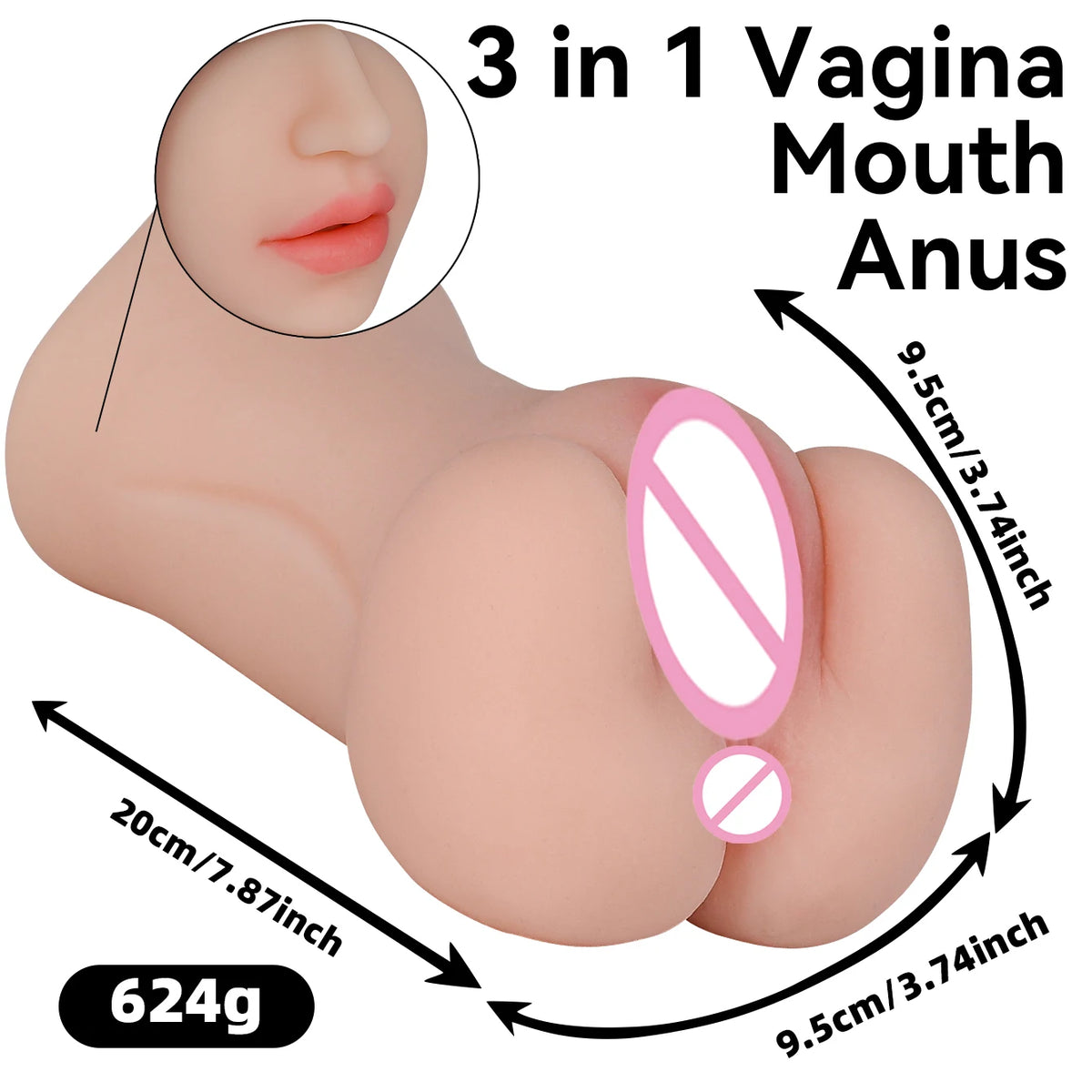 Pocket Pusssy for Men Silicone Vagina Anal Realistic Masturbator Sex Toys for Sex Machine Jerkmate Adult Toys Sex Shop For Women