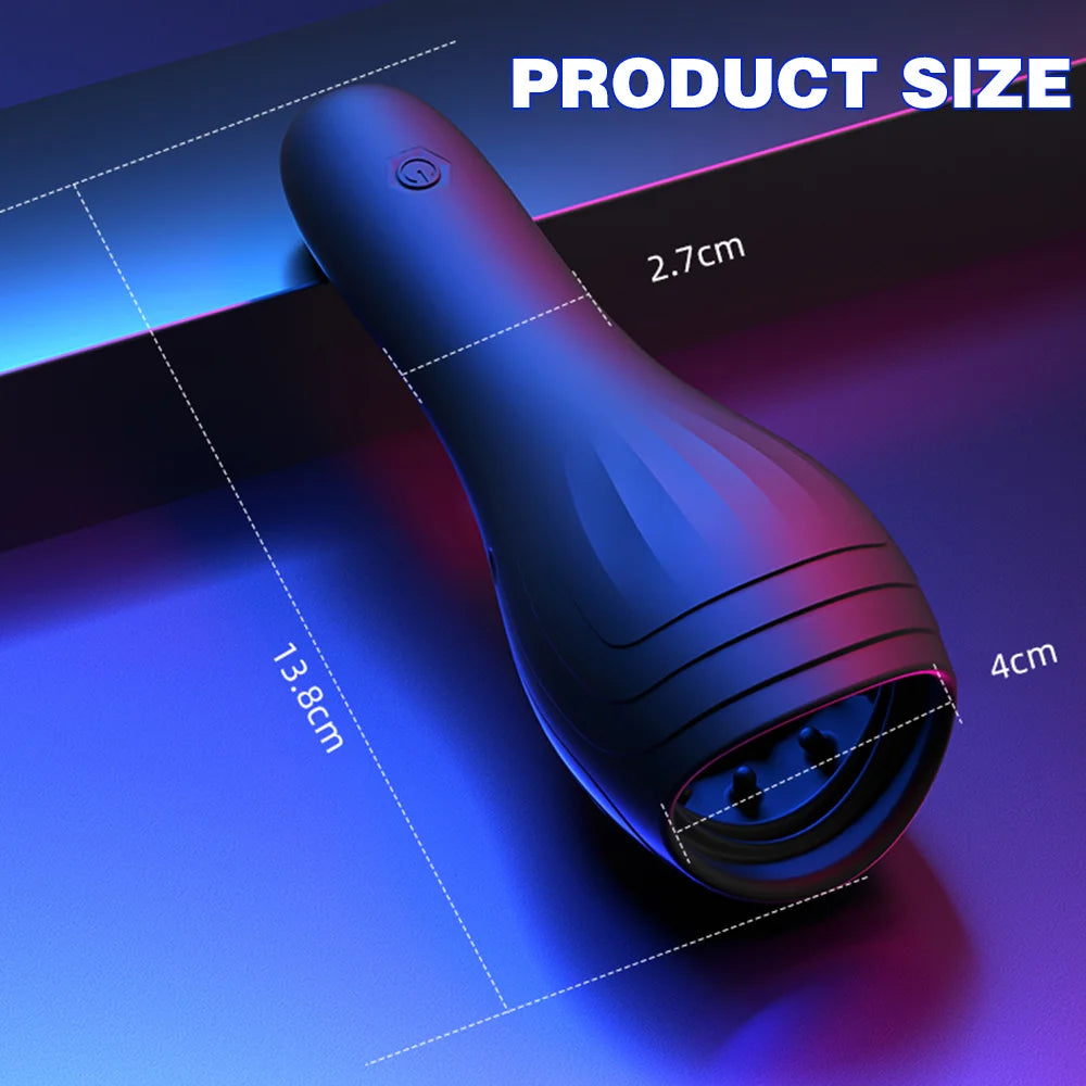 10 Modes Penis Delay Trainer Vibrator Male Masturbator Automatic Oral Climax Sex Glans Stimulate Massager Adult Sex Toys for Men