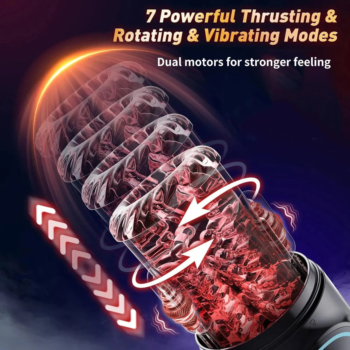 Automatic Male Masturbator Cup Penis Pump 7 Modes Sucking Rotating Licking Modes Pocket Pussy Stroker Blowjob Sex Toys For Men