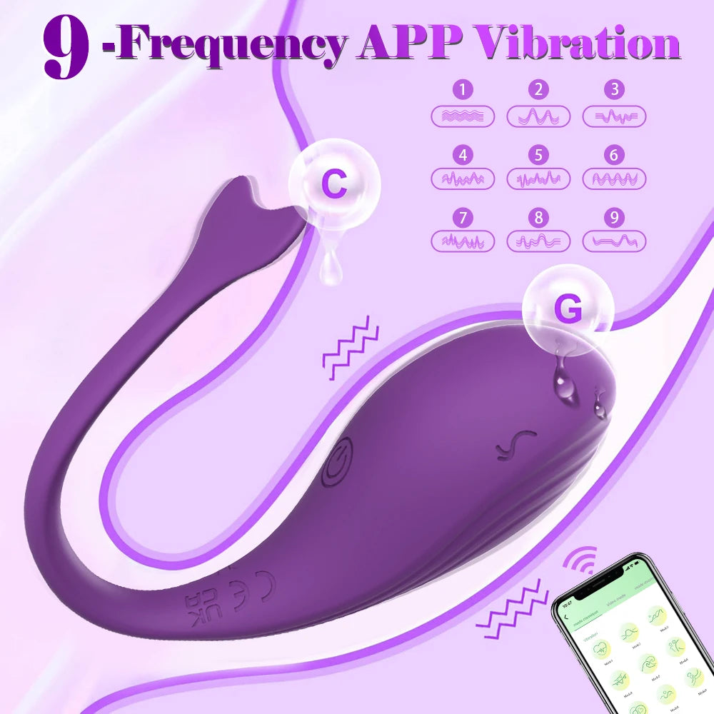 APP Bluetooth Control Vibrator for Women Clitoris G Spot Dildo Massager 2 Motors Vibrating Love Egg Panties Sex Toys for Adults